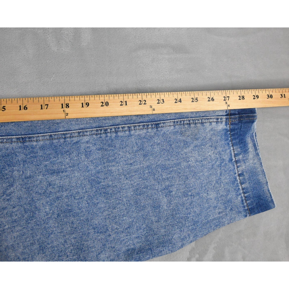 American‎ Eagle Jeans Womens 14 Long (31x29) Mom Jean Hi-Rise Blue Denim - Picture 10 of 11
